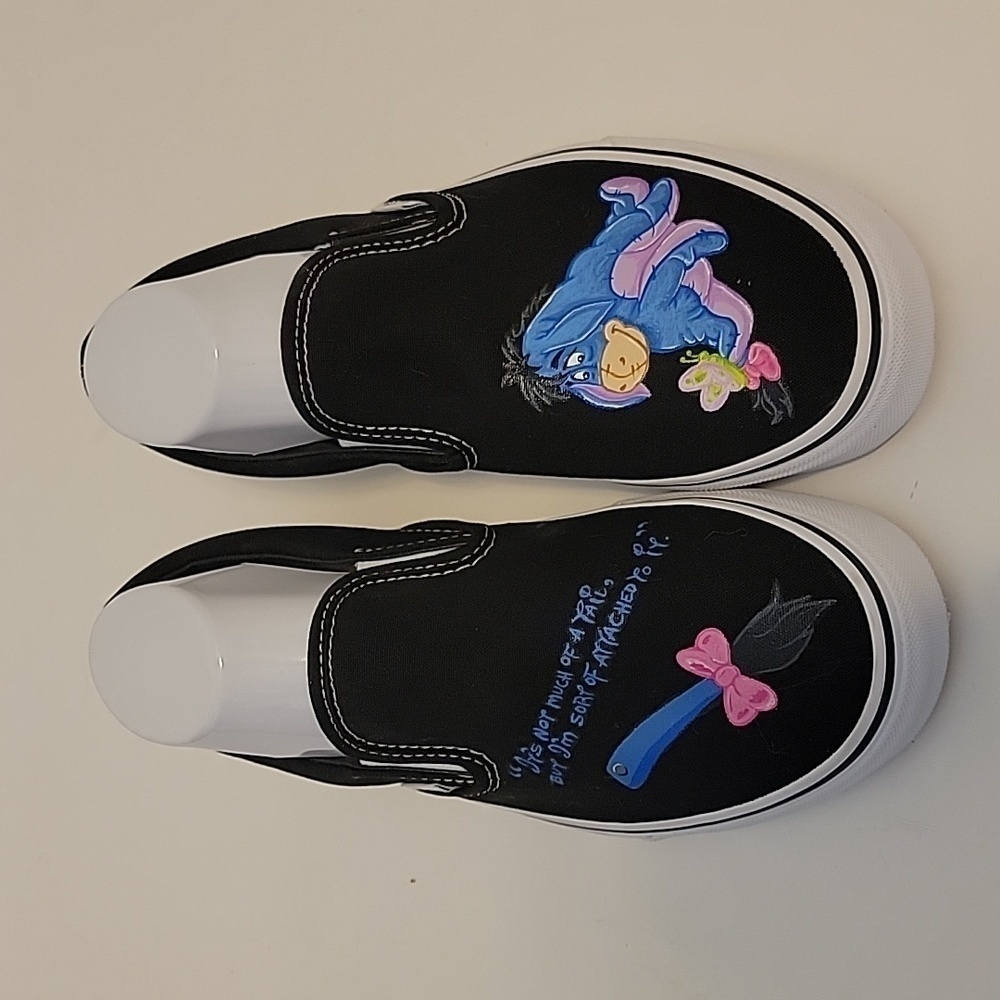 Vans Eeyore Hand Painted / Unisex / Size 10